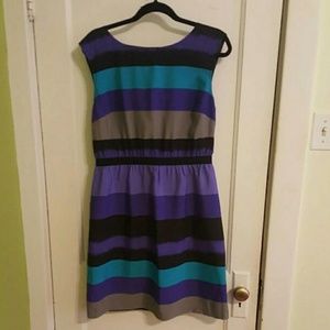 Ann Taylor LOFT Striped Dress, Medium